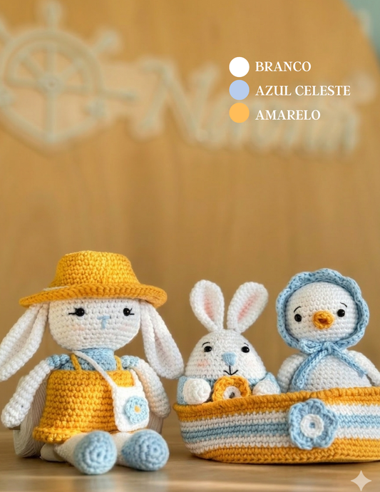 Kit Amigurumi Jardim de Primavera - (Iniciante ao Avançado)