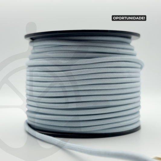 Corda Entrançada com Alma 100% Algodão Azul Celeste - 6mm