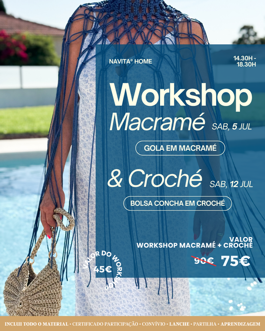 Pack Workshops | Julho 2025 — Macramé + Croché
