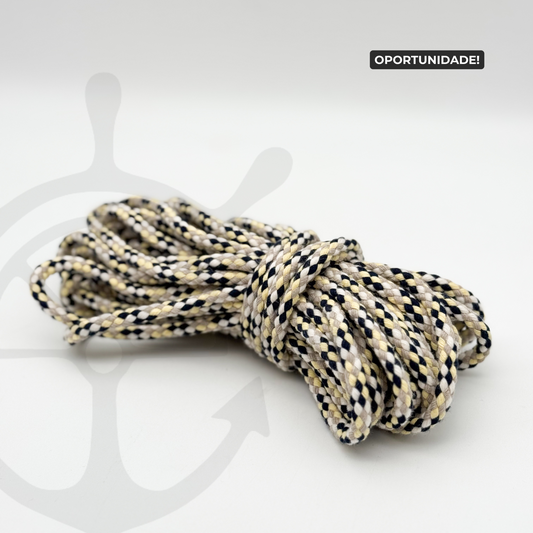 Meada Corda Entrançada sem Alma 100% Algodão Mix Navy Delight - 6mm