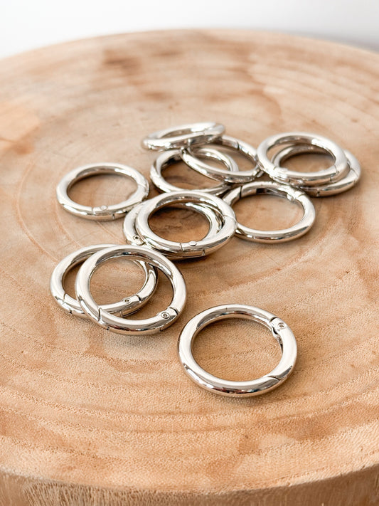 Argolas Metal Prata 3cm