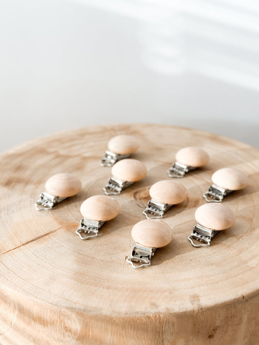 Clip de Chupeta em madeira 5cm