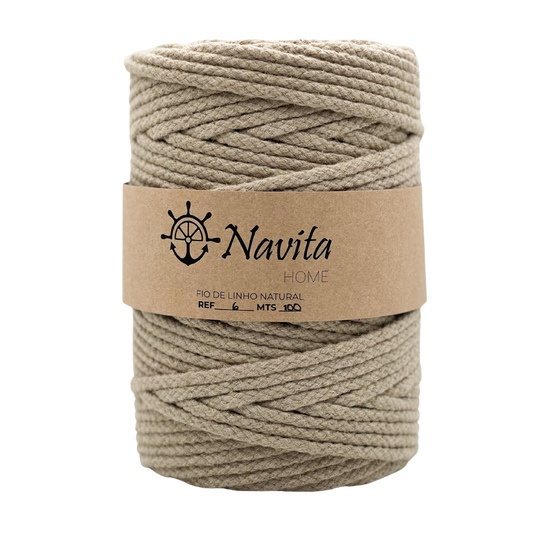 Corda Entrançada 100% Linho
