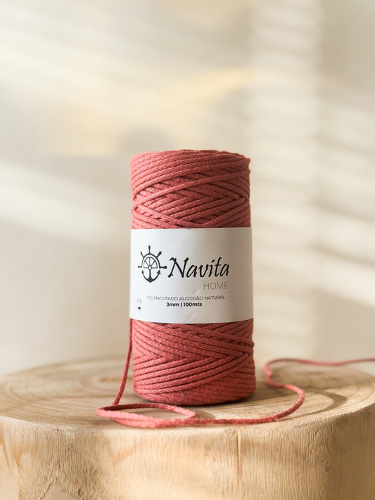 Fio Tricotado Algodão 3mm