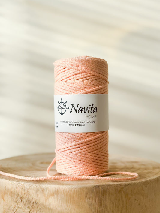 Fio Tricotado Algodão 3mm