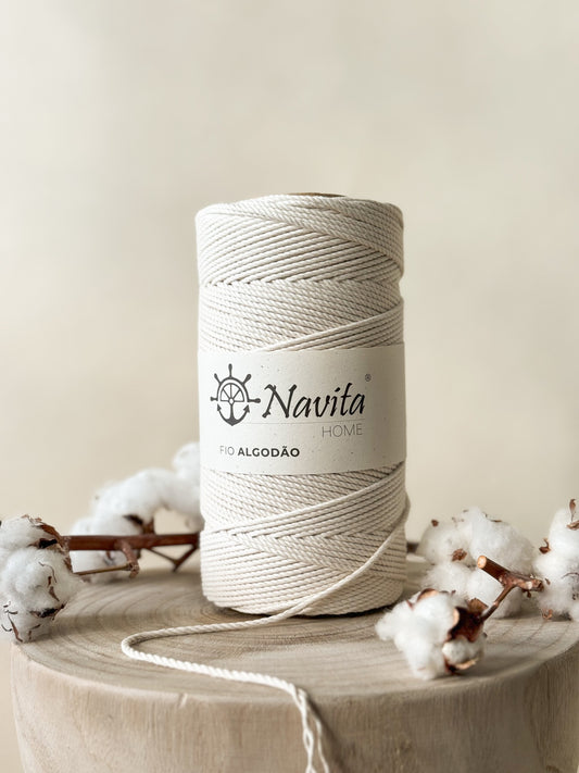 Fio Torcido Algodão Natural