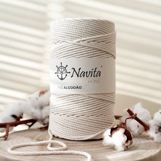 Fio Torcido Algodão Natural
