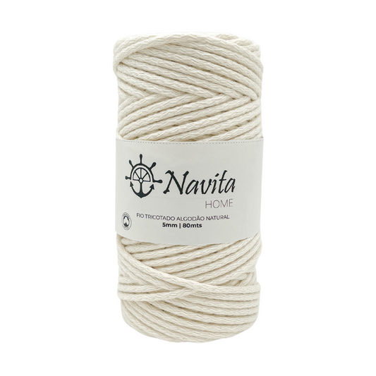 Fio Tricotado Algodão Natural