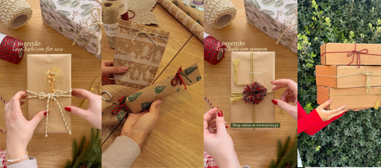 4 Ideias criativas para personalizar os seus embrulhos com fios 🎁