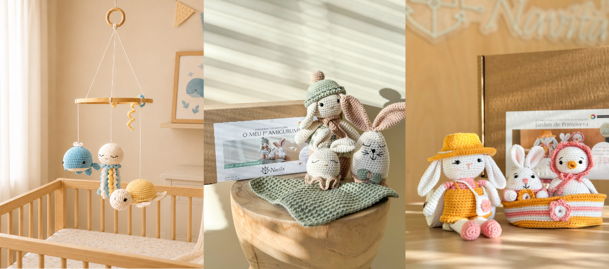 3 Kits de Amigurumi NAVITA para Começar a Criar com as Próprias Mãos