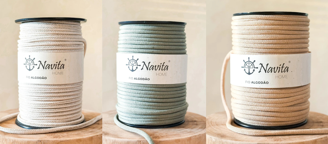 Fio Tricotado Algodão 8mm: O Fio Chunky Mais Suave para Macramé, Croché e DIY