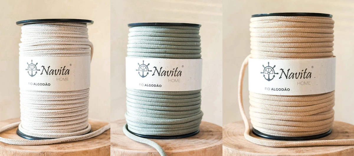 Fio Tricotado Algodão 8mm: O Fio Chunky Mais Suave para Macramé, Croché e DIY