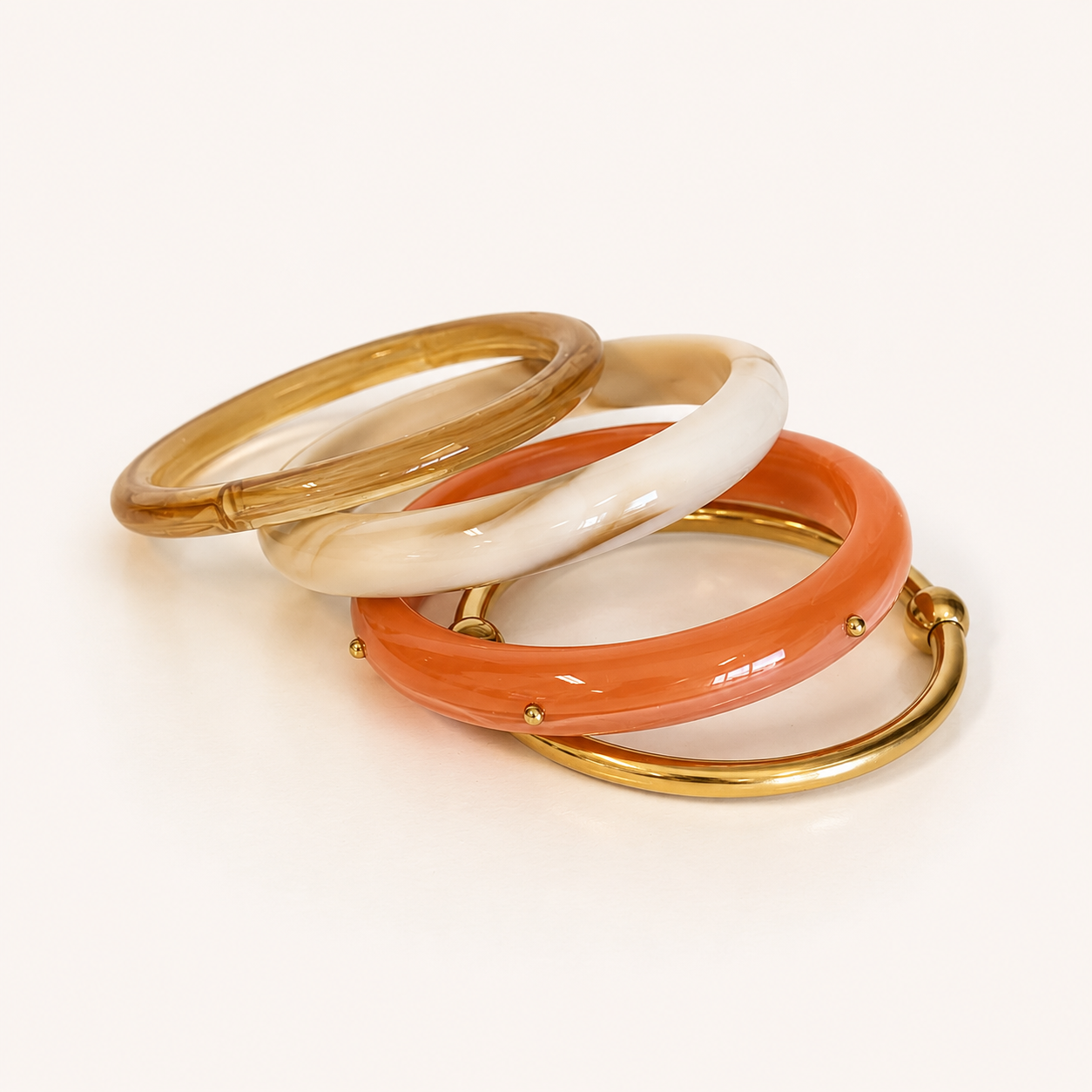 Pulseiras de resina e Aço inox | Orange