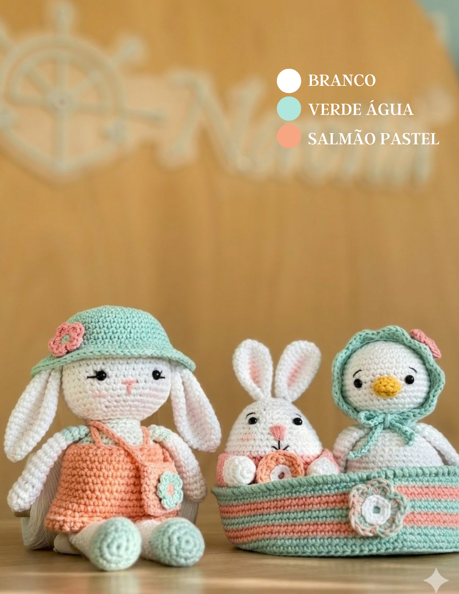 Kit Amigurumi Jardim de Primavera - (Iniciante ao Avançado)