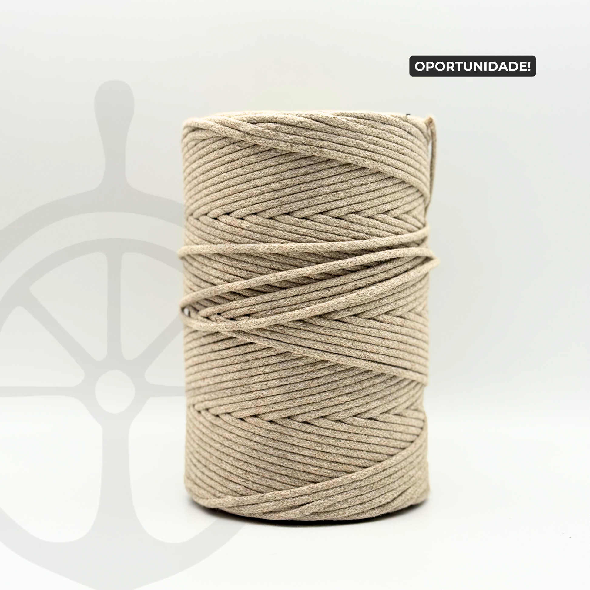 Fio Entrançada Linho/Algodão - 3mm