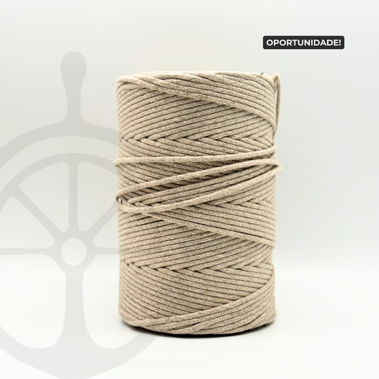 Fio Entrançada Linho/Algodão - 3mm