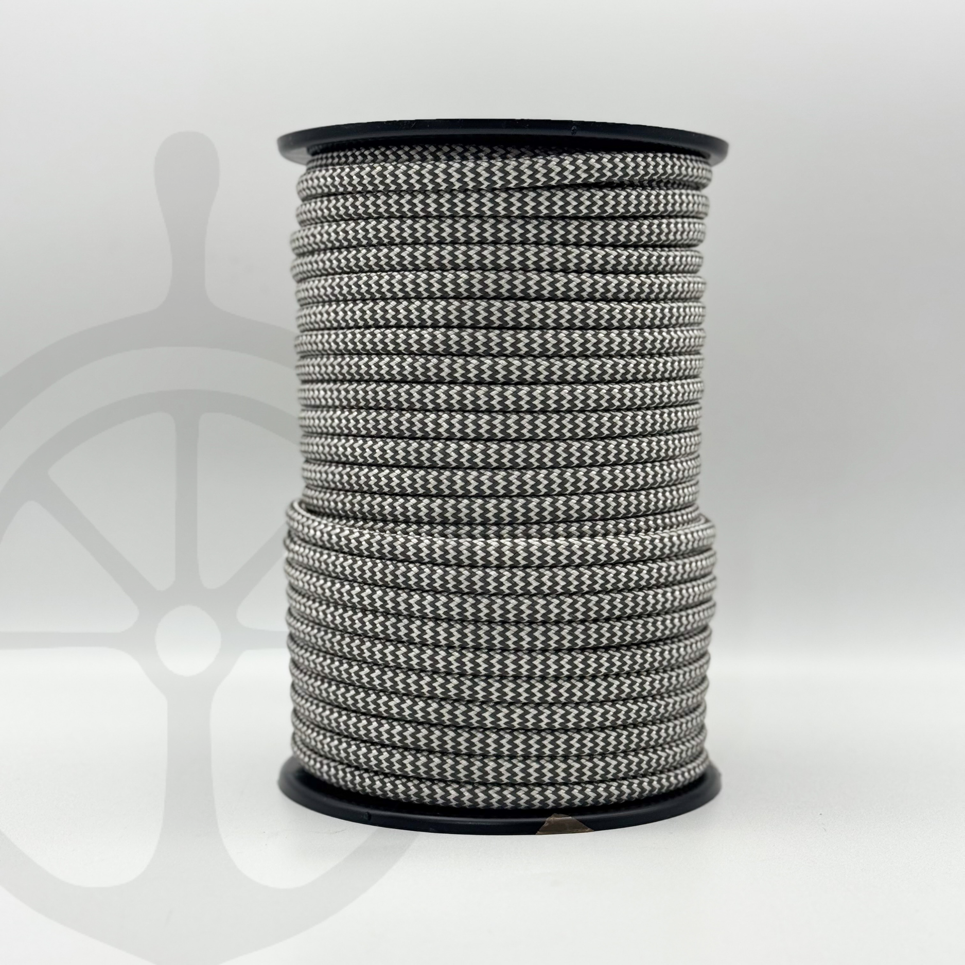 Cabo Náutico Tubular Cinzento/Branco- 8mm