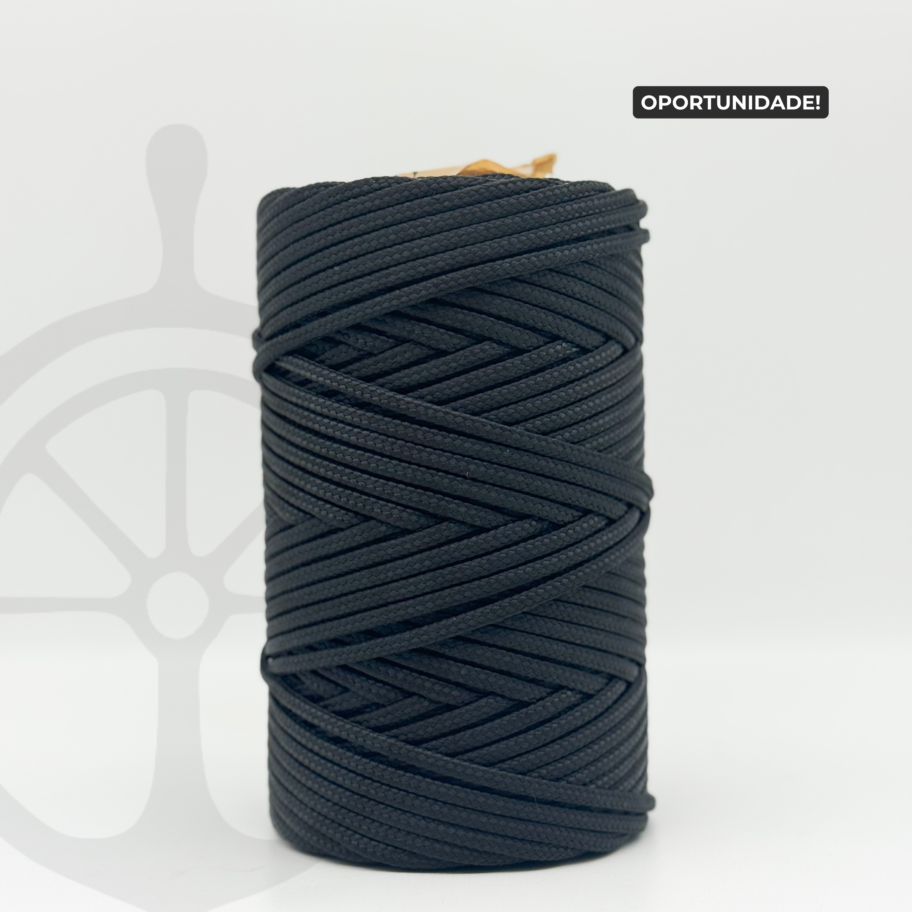 Fio Náutico Preto - 5mm [OPORTUNIDADE]