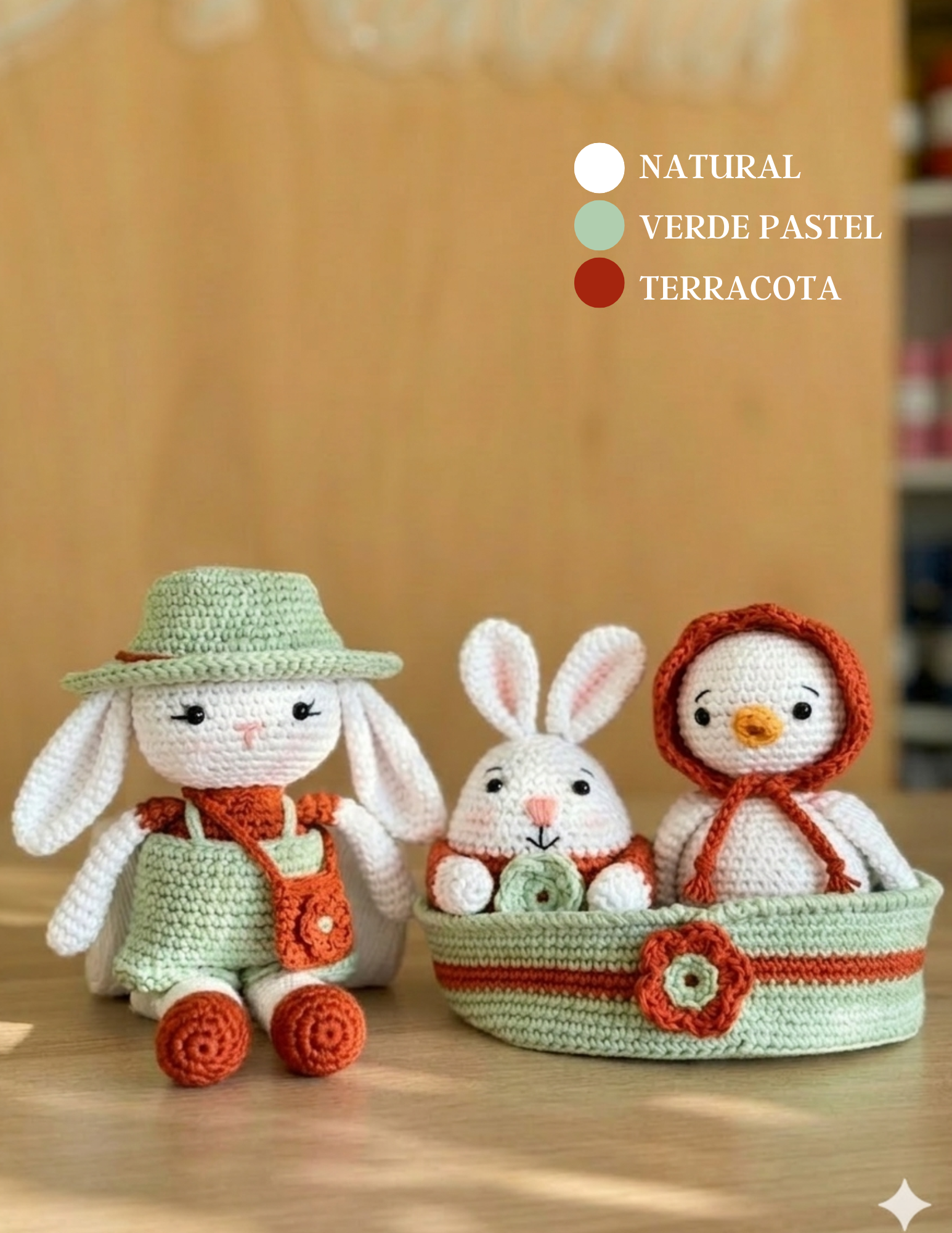 Kit Amigurumi Jardim de Primavera - (Iniciante ao Avançado)