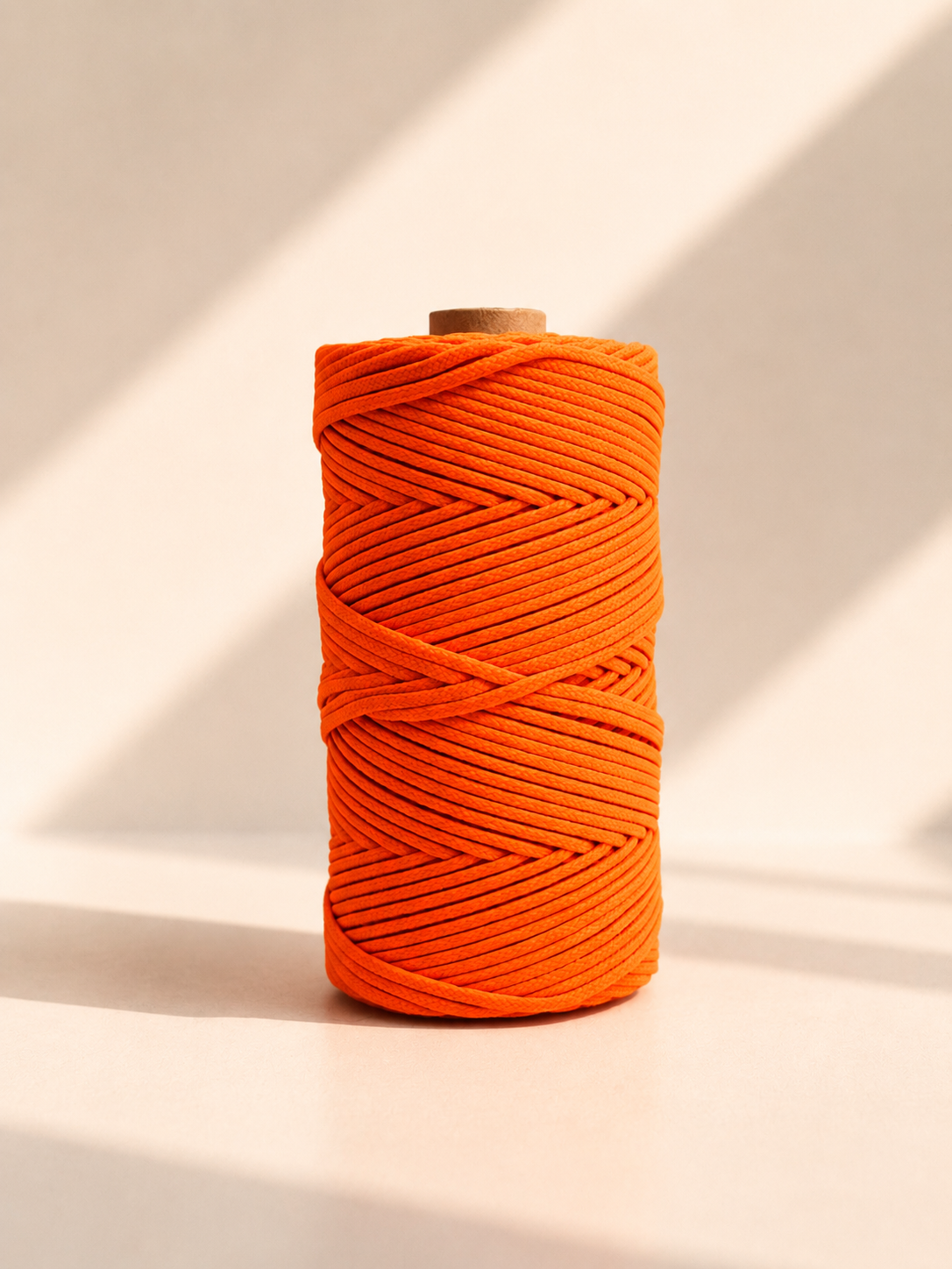 Fio Náutico Entrançado Laranja Neon - 3mm [OPORTUNIDADE]