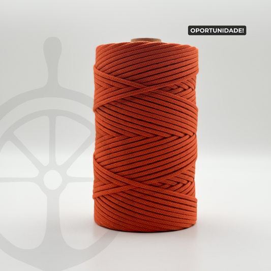 Fio Entrançado Algodão Terracota - 4mm