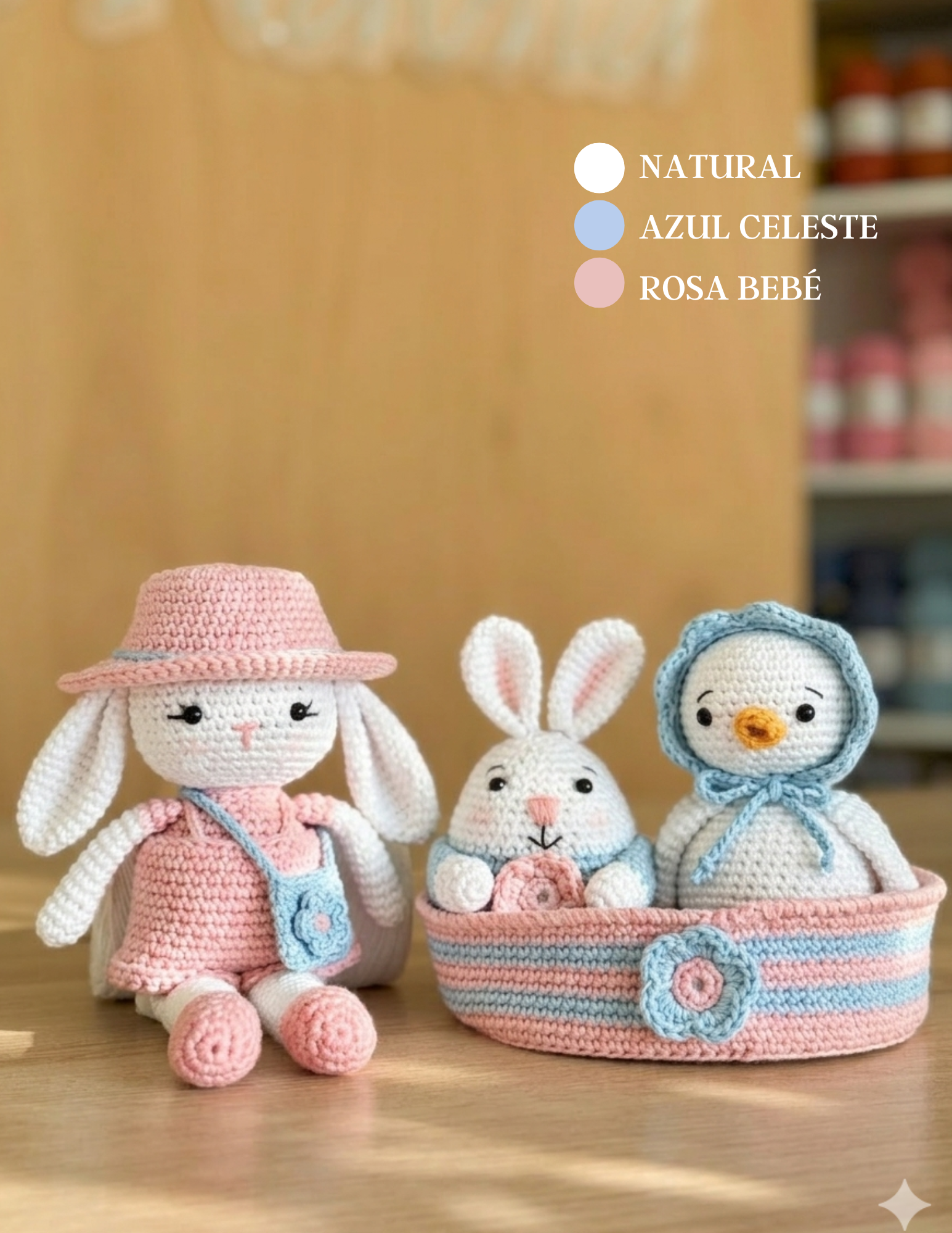 Kit Amigurumi Jardim de Primavera - (Iniciante ao Avançado)