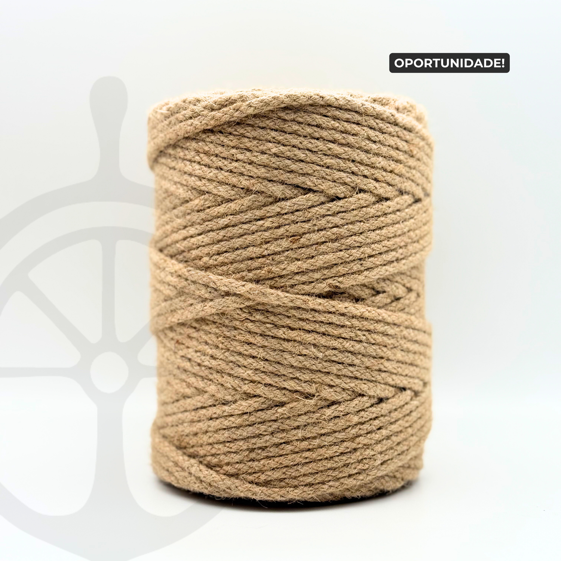 Corda Entrançada 100% Juta - 5mm