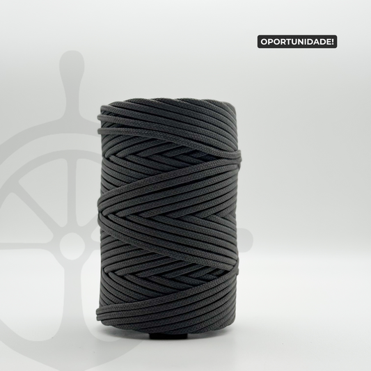 Fio Náutico Entrançado Cinzento Escuro - 4mm