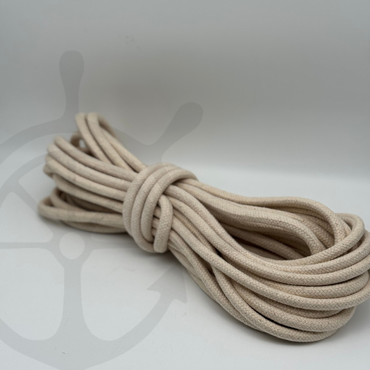 Meada Corda Entrançada com alma de Algodão Natural - 12mm