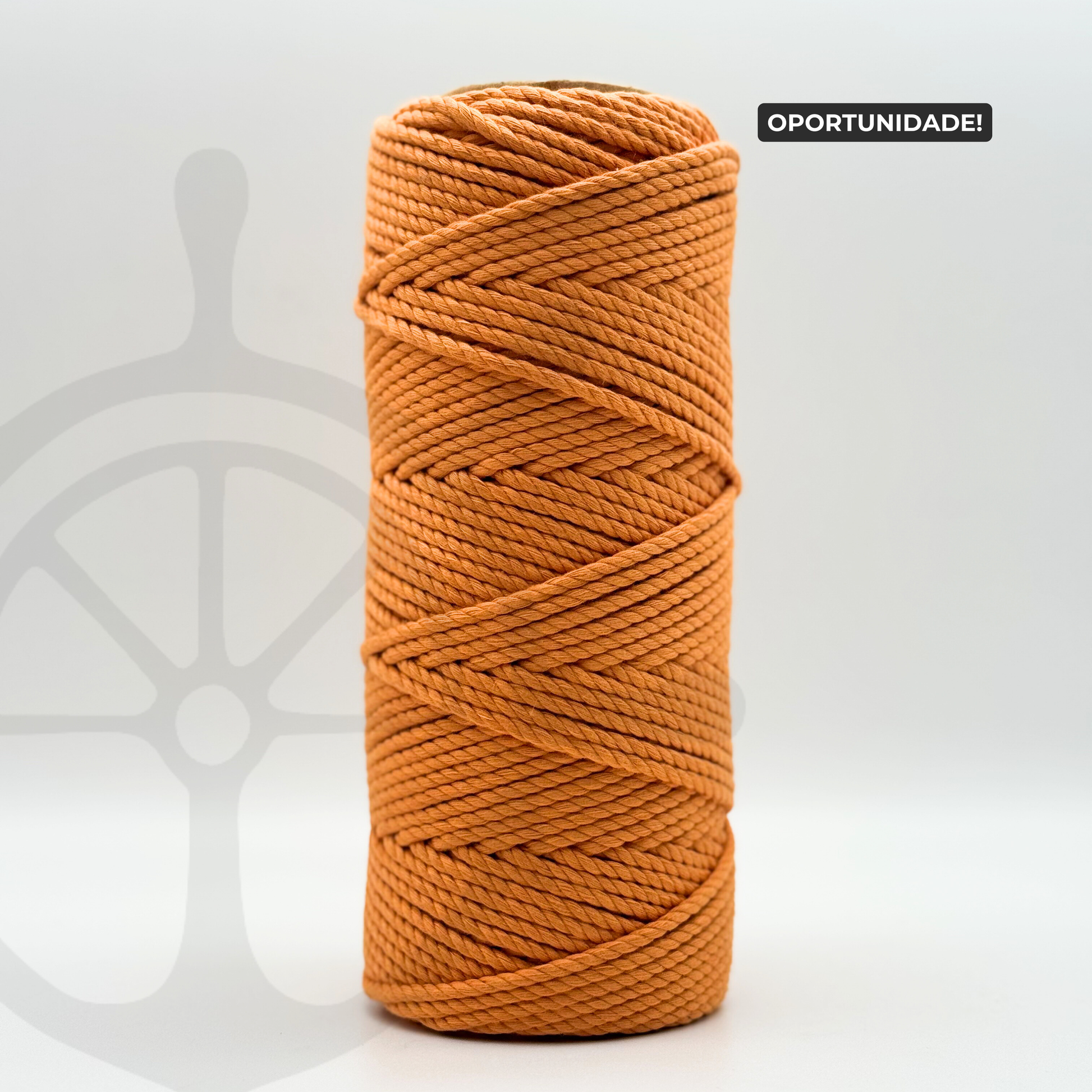 Fio Torcido Algodão Apricot - 4mm