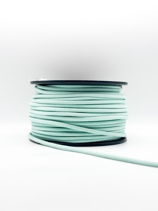 Corda Entrançada com Alma 100% Algodão Verde Água - 6mm