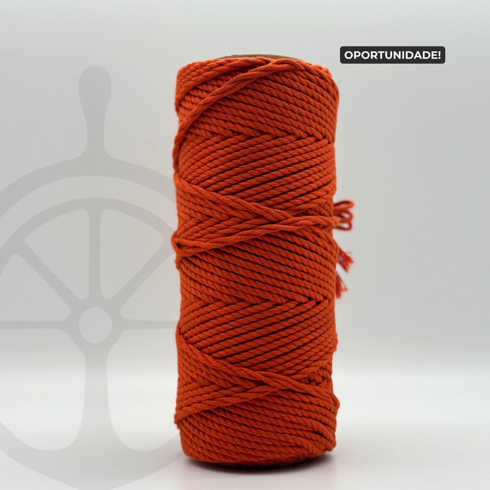 Fio Torcido Algodão Terracota - 4mm