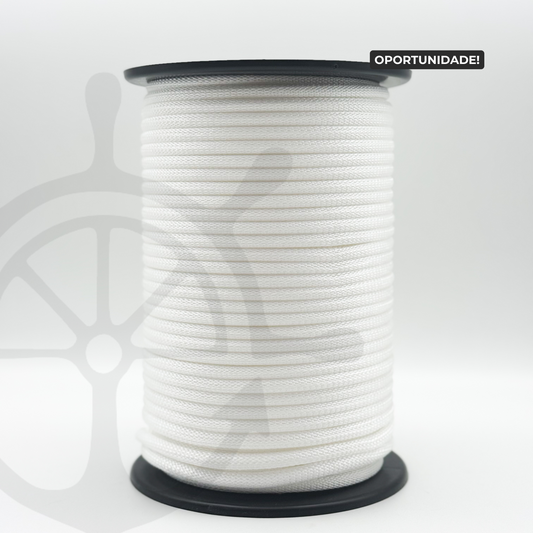 Corda Náutica Tubular Branco - 8mm