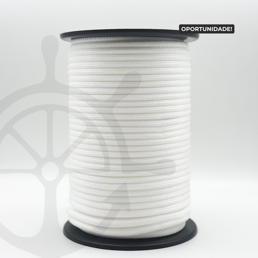 White Tubular Nautical Rope - 8mm