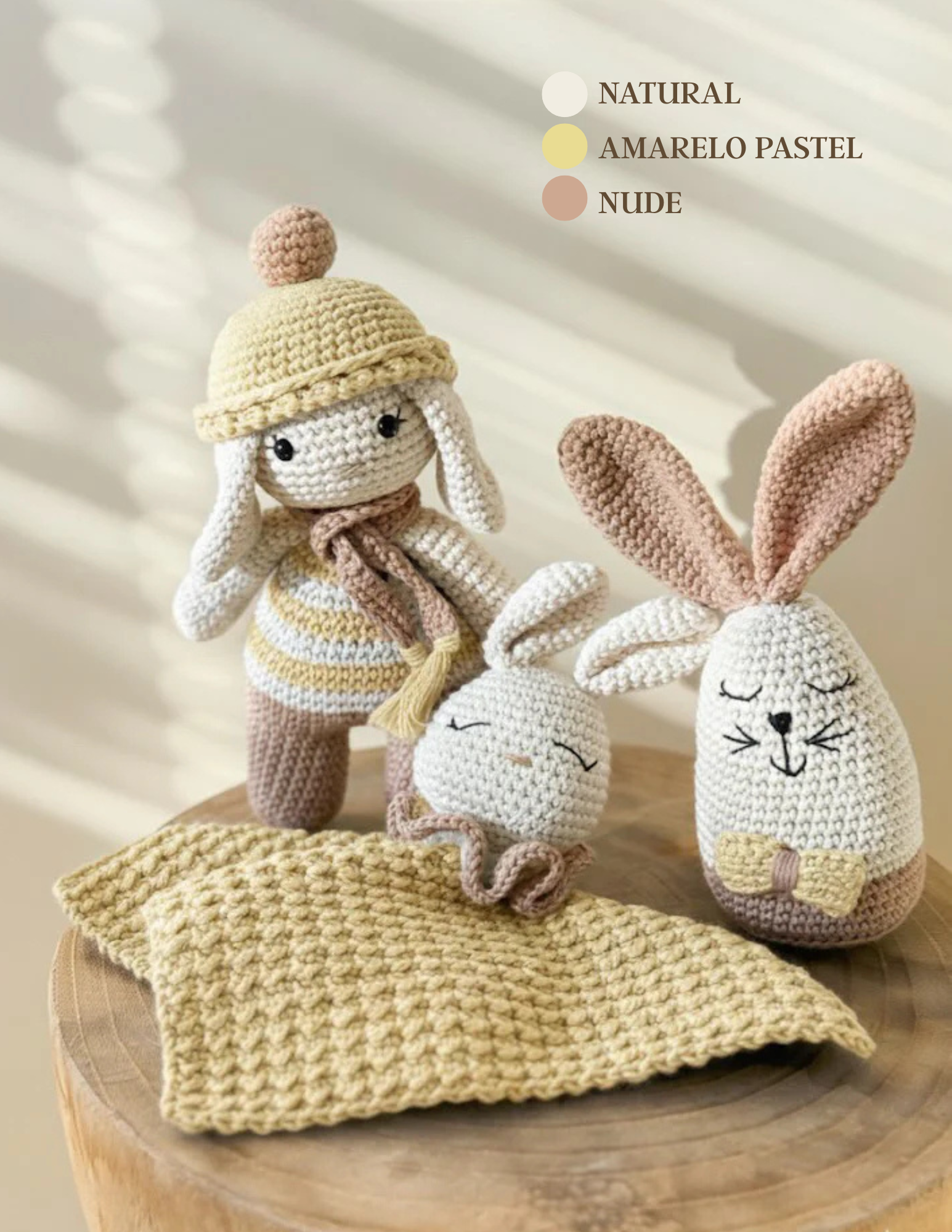 Kit Amigurumi 3 Níveis — Aprende do Zero (Iniciante ao Avançado)