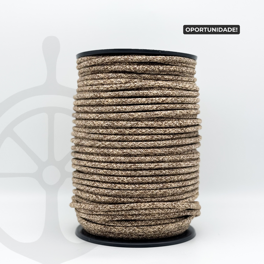 Corda Entrançada Rústica com Alma Carvalho - 6mm