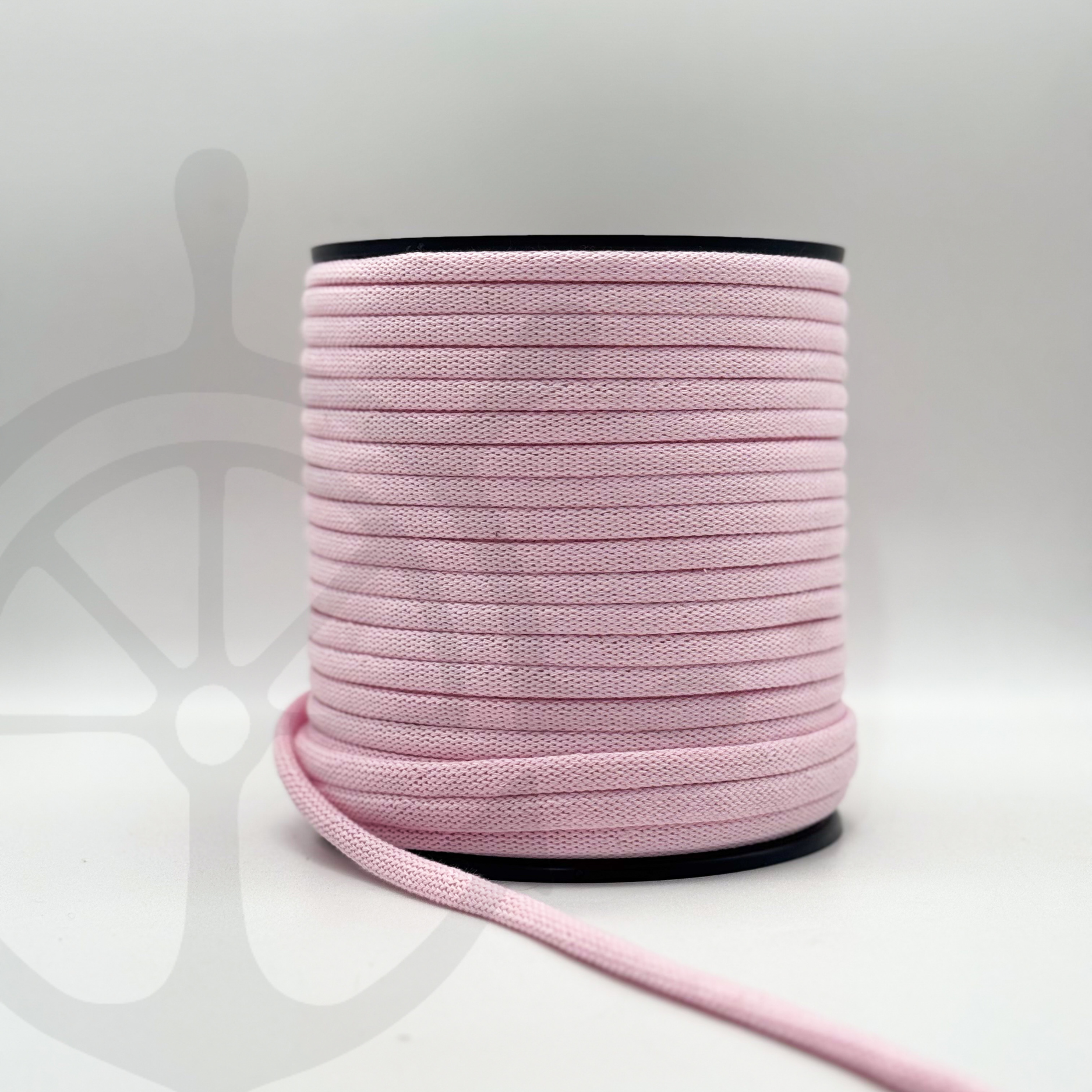 Fio Tricotado 100% Algodão Rosa Bebé - 8mm [OPORTUNIDADE]