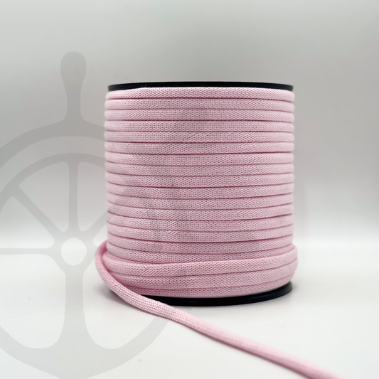 Fio Tricotado 100% Algodão Rosa Bebé - 8mm [OPORTUNIDADE]