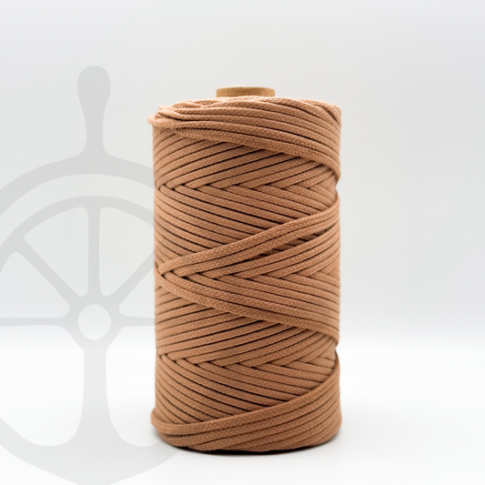Fio Entrançado Algodão Caramelo - 4mm