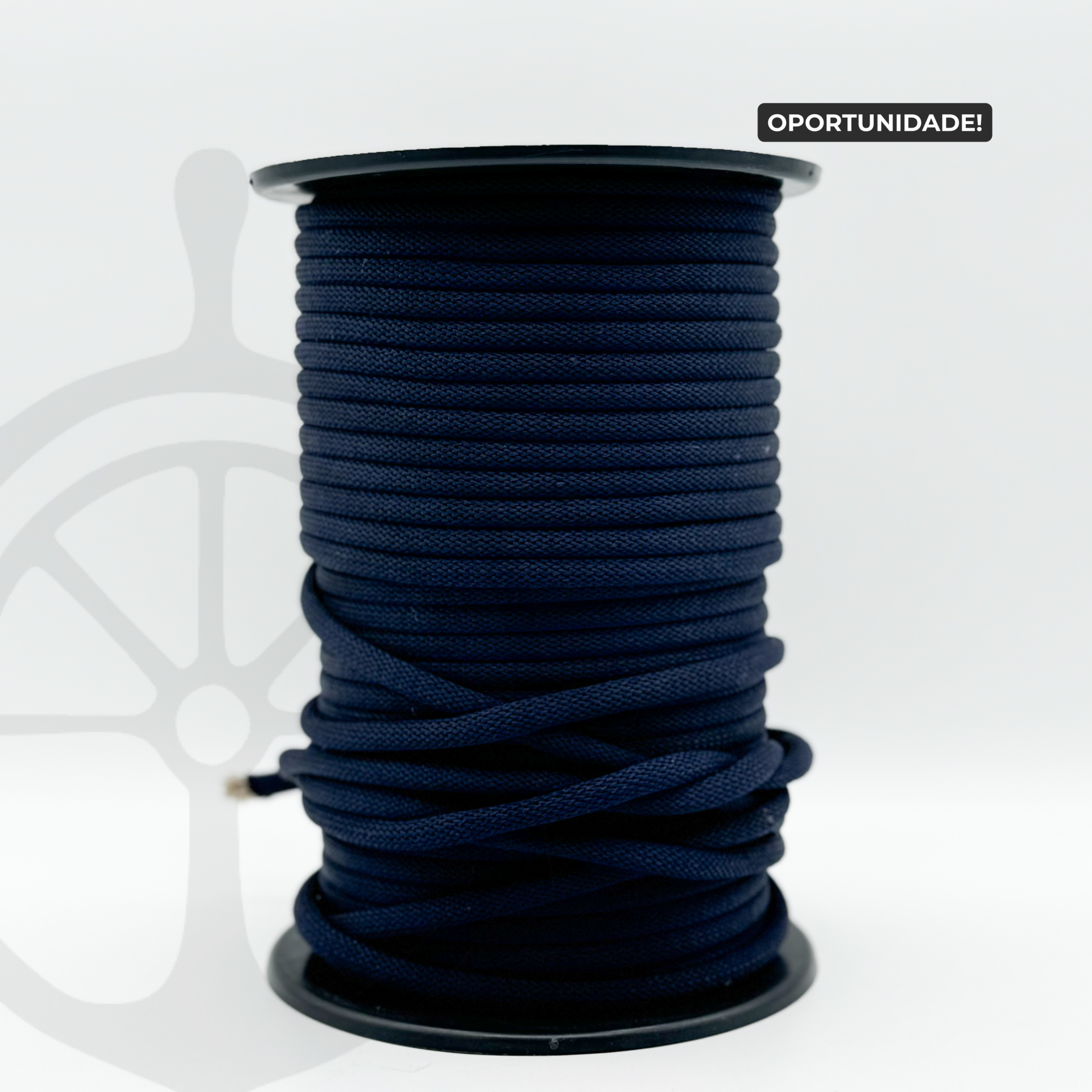 Corda Náutica Tubular Azul Marinho - 8mm