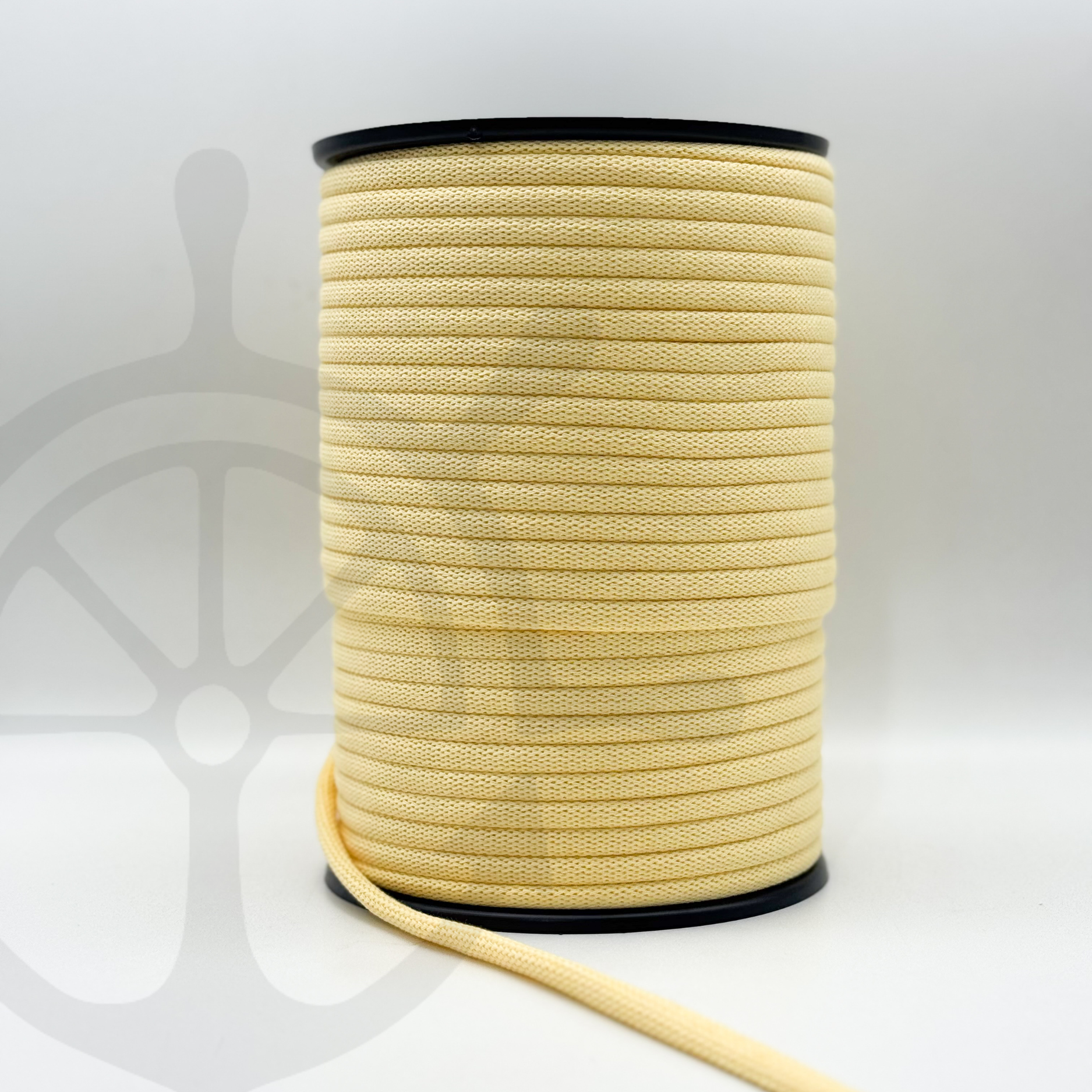 Fio Tricotado 100% Algodão Amarelo Pastel - 8mm [OPORTUNIDADE]