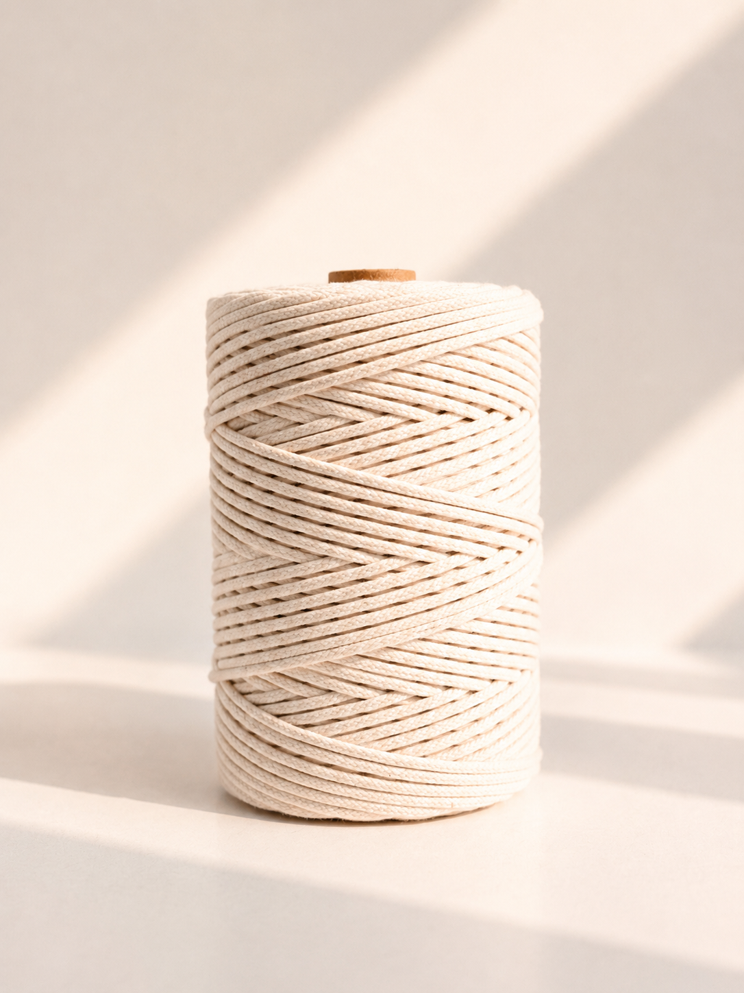Fio Algodão Entrançado COM alma Natural - 4mm [OPORTUNIDADE]