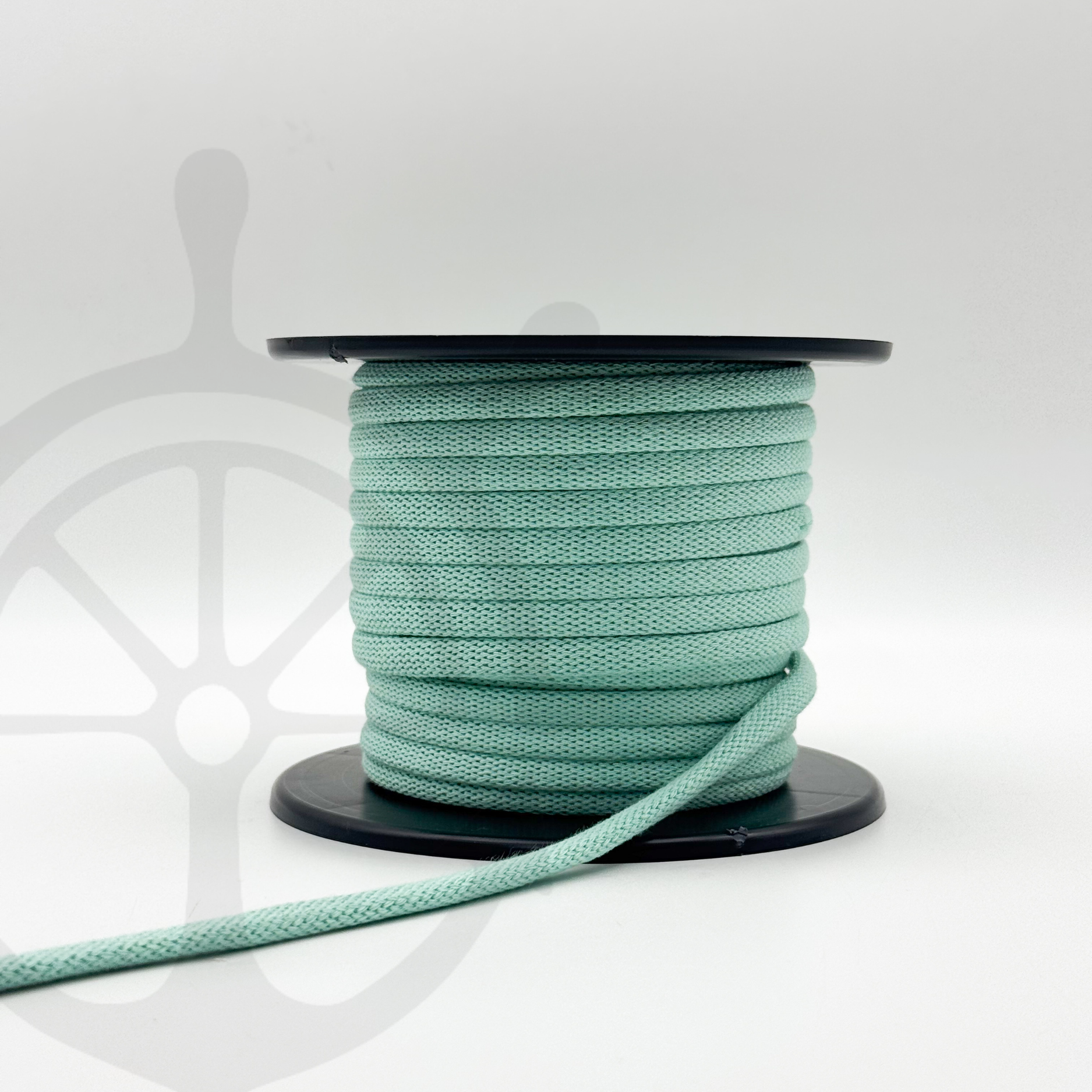 Fio Tricotado 100% Algodão Verde Água - 8mm [OPORTUNIDADE]