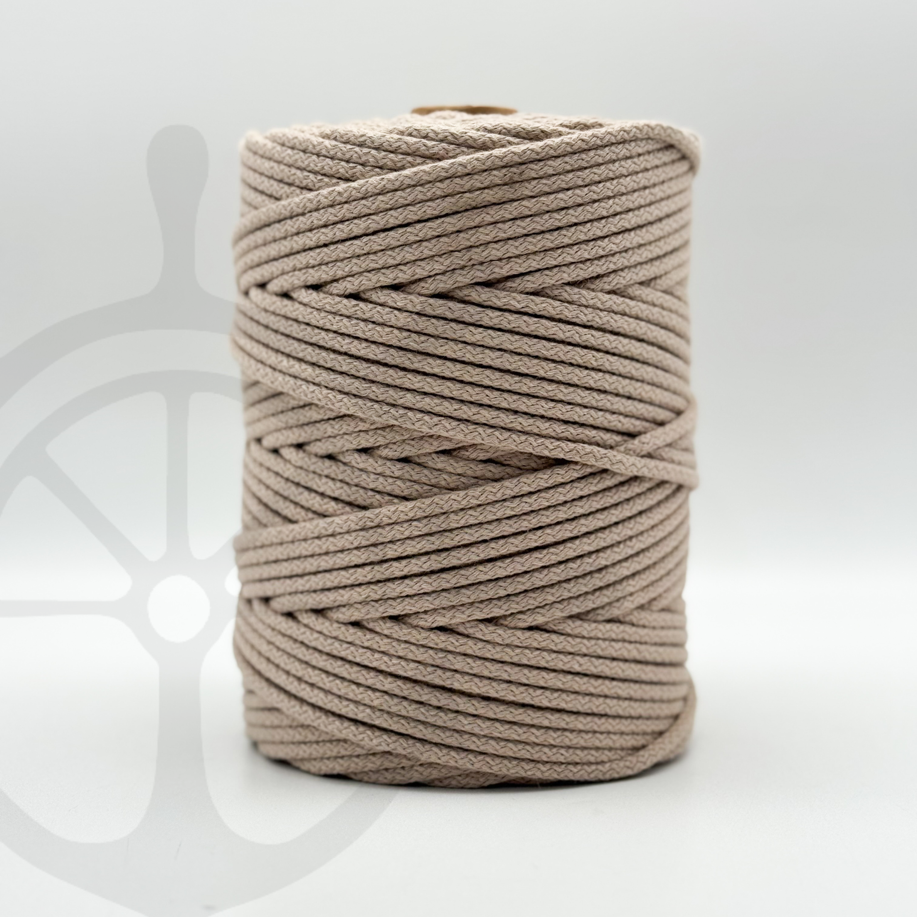 Fio Tricotado com Alma 100% Algodão Terra - 4mm [OPORTUNIDADE]
