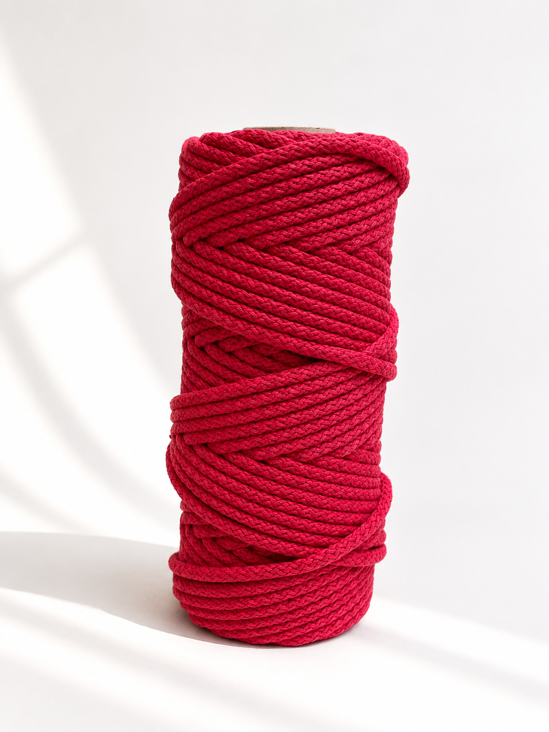 Fio Tricotado com Alma 100% Algodão Vermelho - 5mm [OPORTUNIDADE]