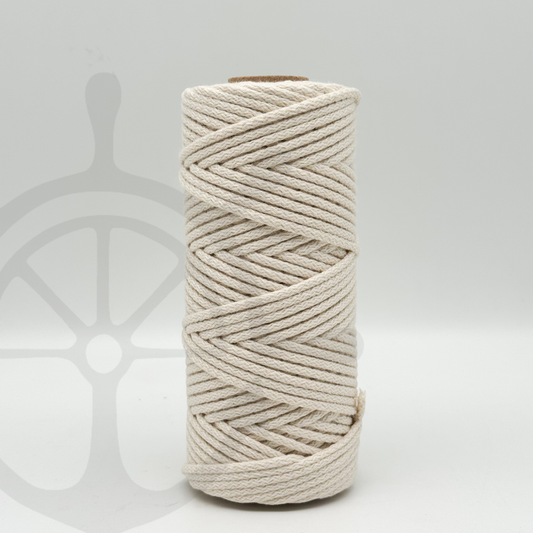 Fio Algodão Tricotado Natural - 3mm [OPORTUNIDADE]