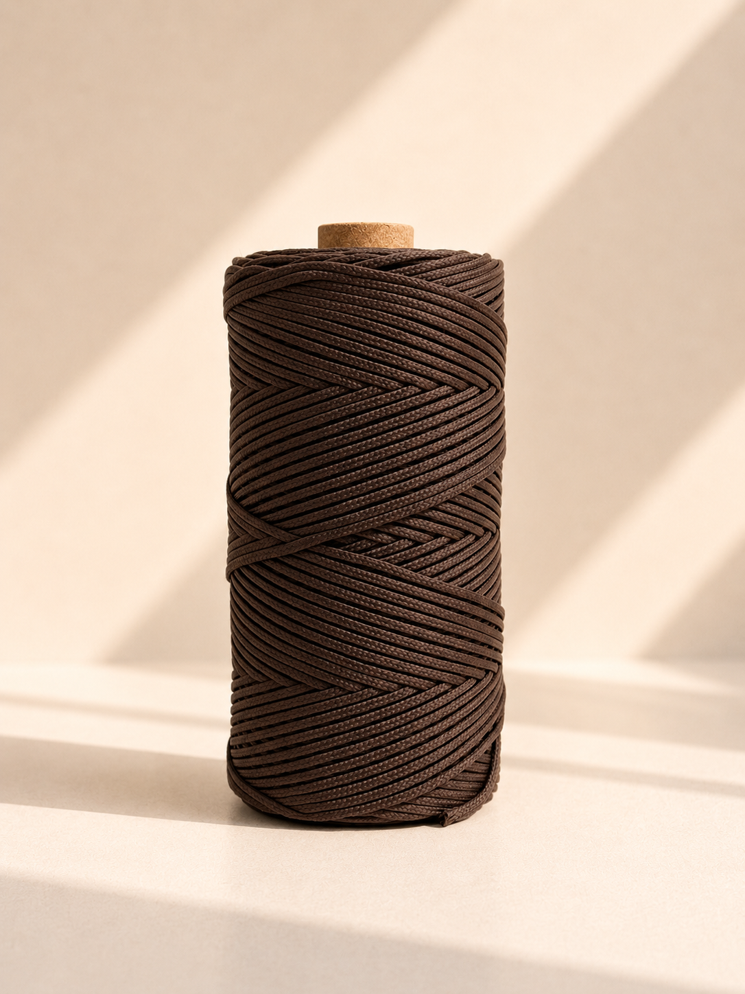 Fio Náutico Entrançado Castanho - 2mm [OPORTUNIDADE]
