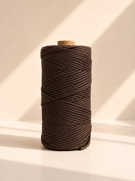 Fio Náutico Entrançado Castanho - 2mm [OPORTUNIDADE]