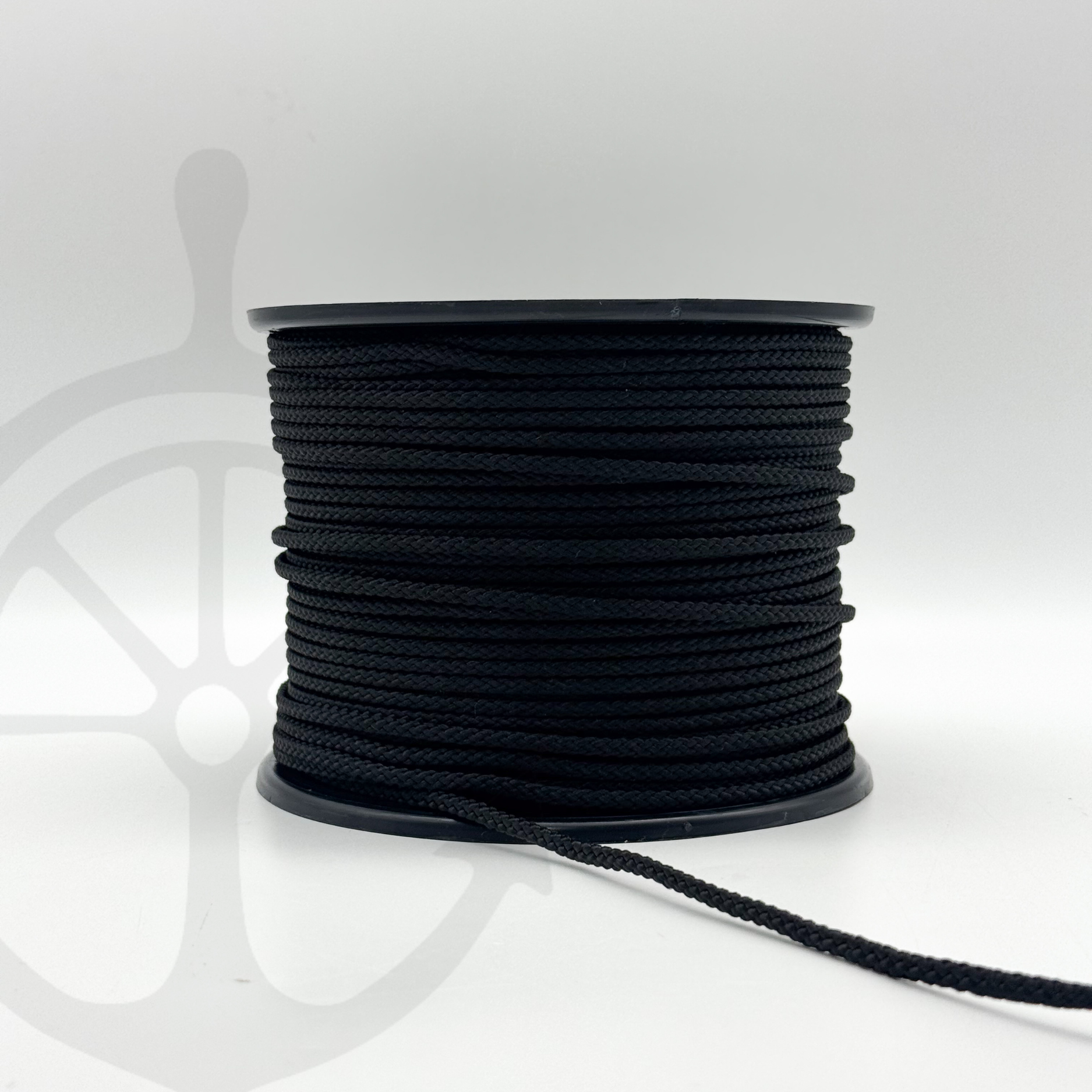 Cabo Náutico Paralelo Preto - 3mm [OPORTUNIDADE]