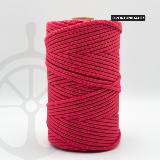 Fio Entrançado Algodão Cereja - 4mm